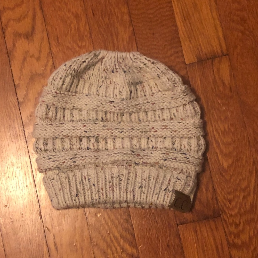 Messy bun hat